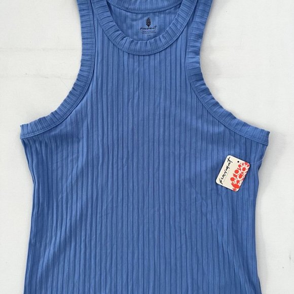 Free People Movement  Blissed Out Racerback Tank Top Blue - Picture 4 of 6